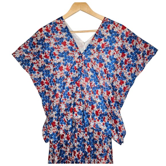 CARON CALLAHAN Selma Maxi Dress Floral Short Sleeve Cotton Voile Posy Small - Picture 3 of 16